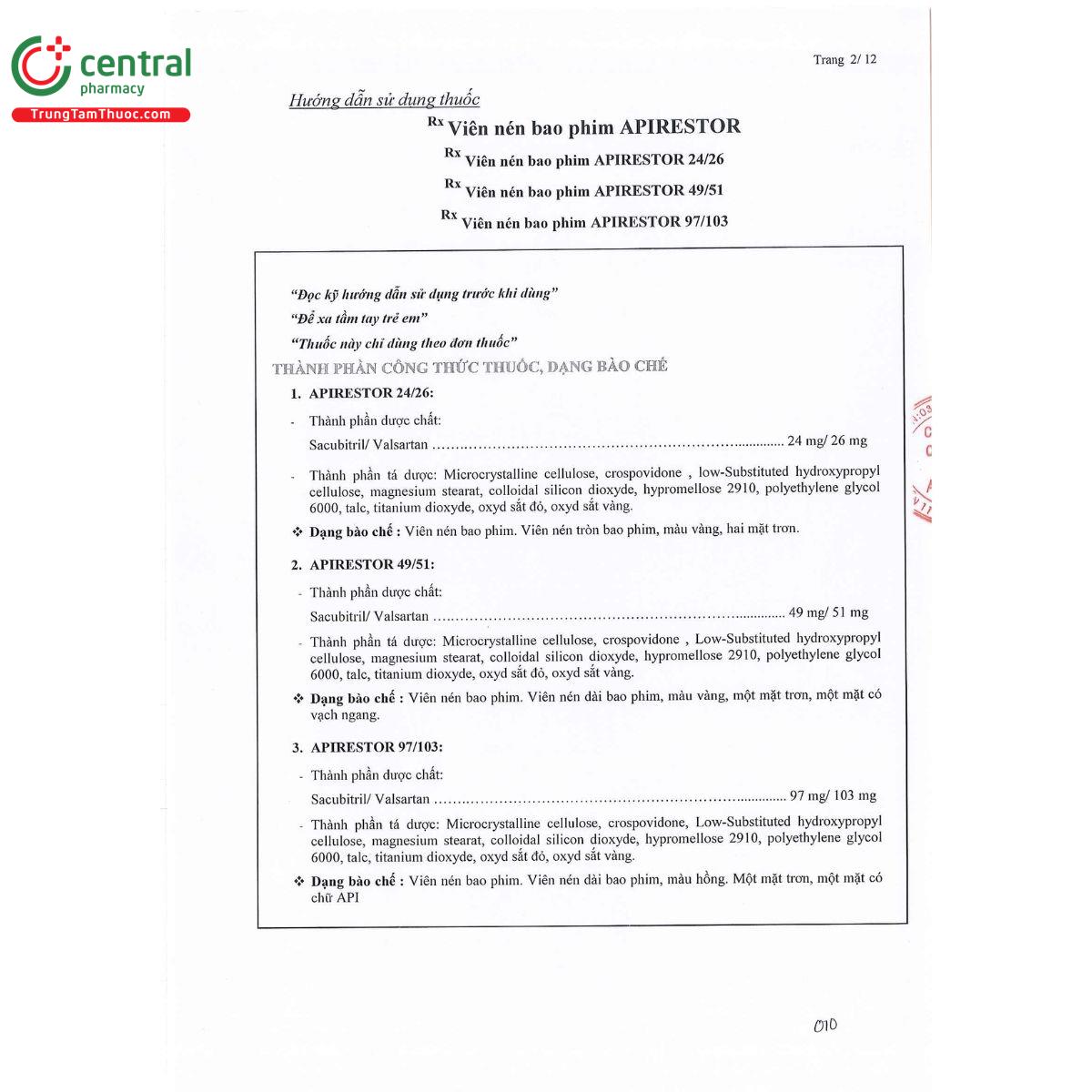 thuoc apirestor 49 51mg 4 Q6156 thuoc apirestor 49 51mg 4 Q6156
