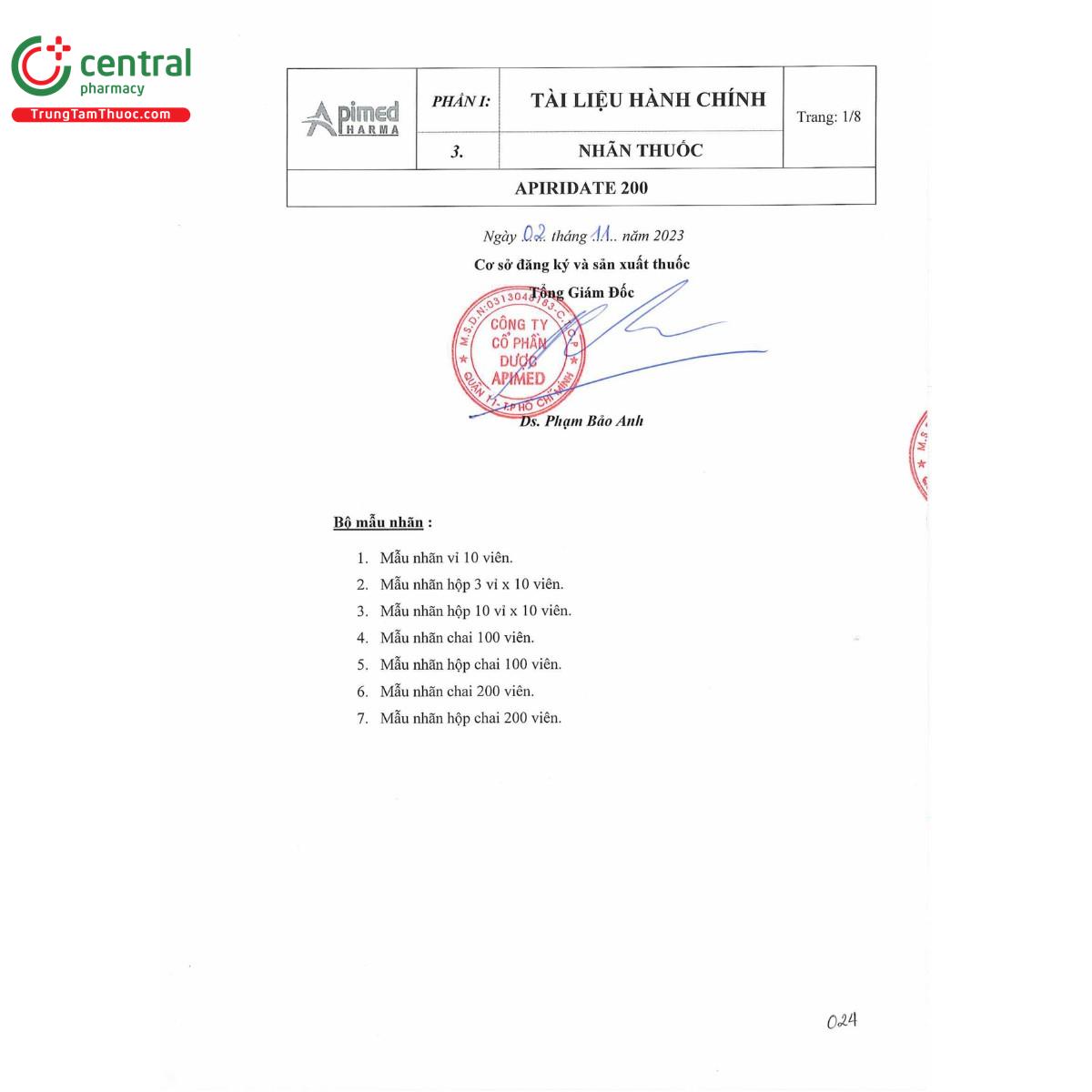 thuoc apiridate 200 2 P6200