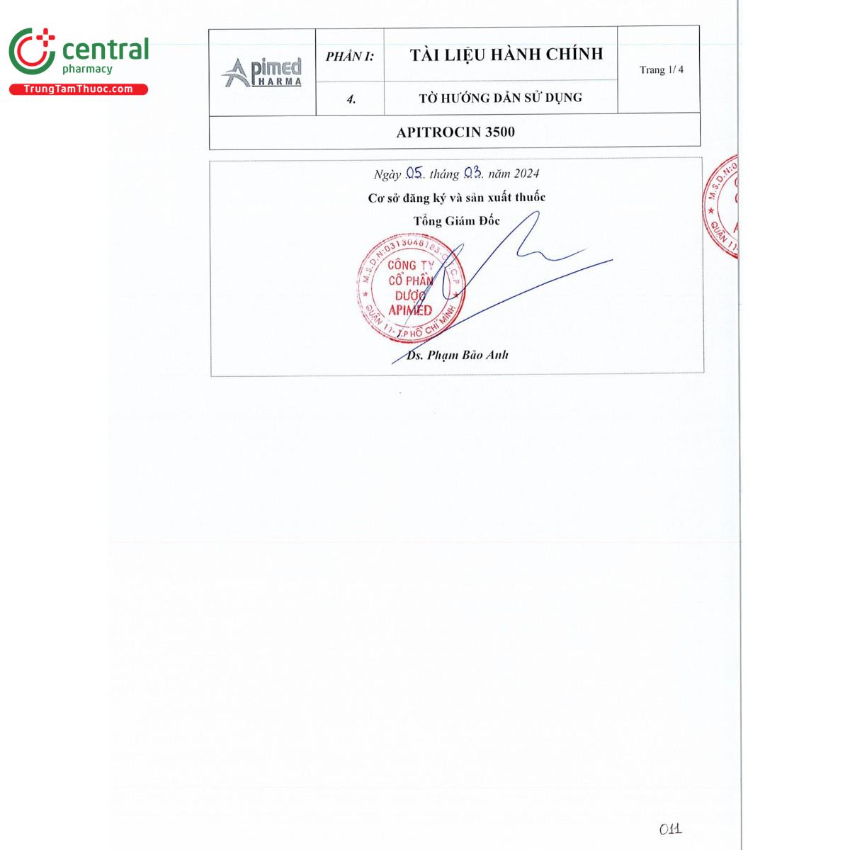 thuoc apitrocin 3500mg 11 V8075 thuoc apitrocin 3500mg 11 V8075