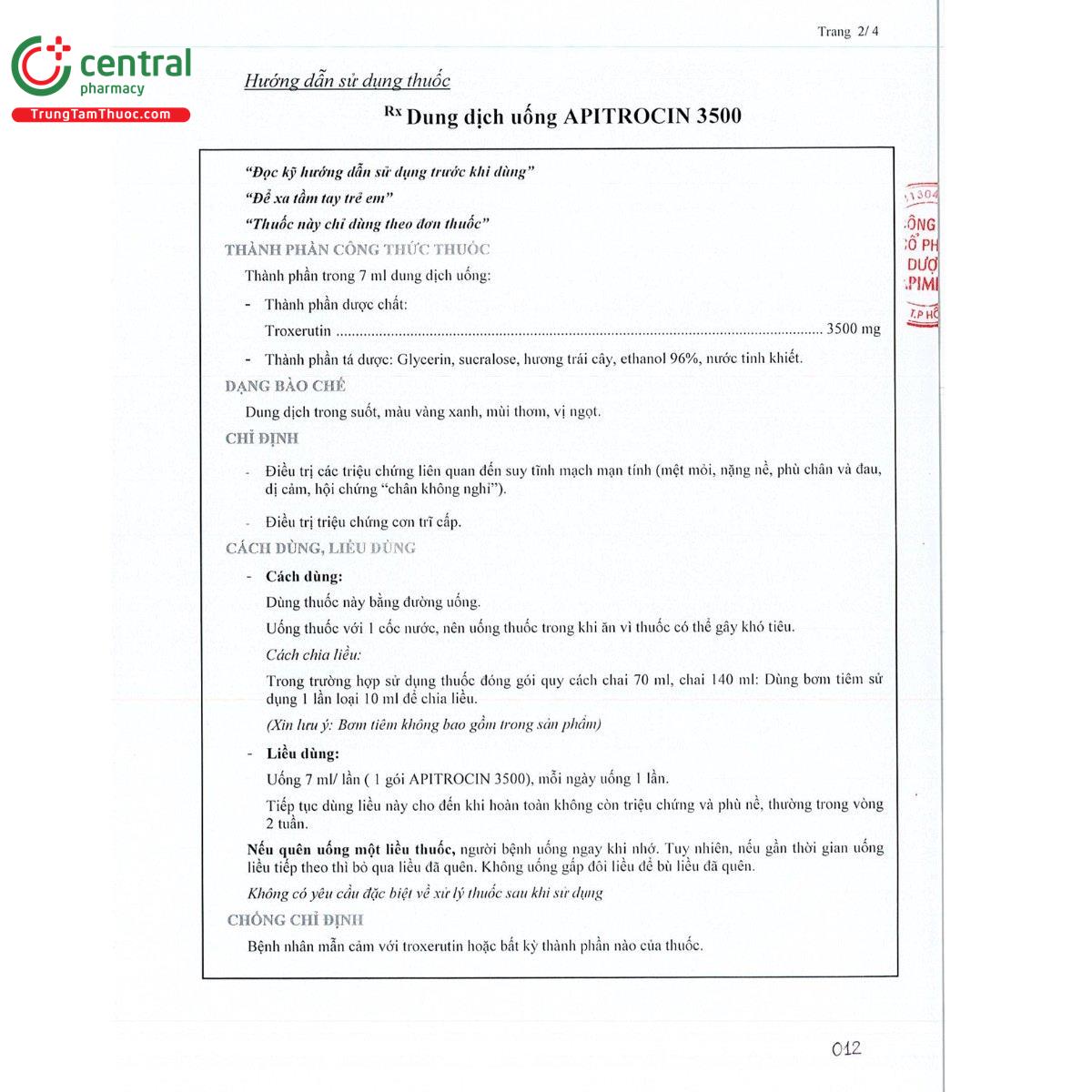 thuoc apitrocin 3500mg 12 U8087 thuoc apitrocin 3500mg 12 U8087