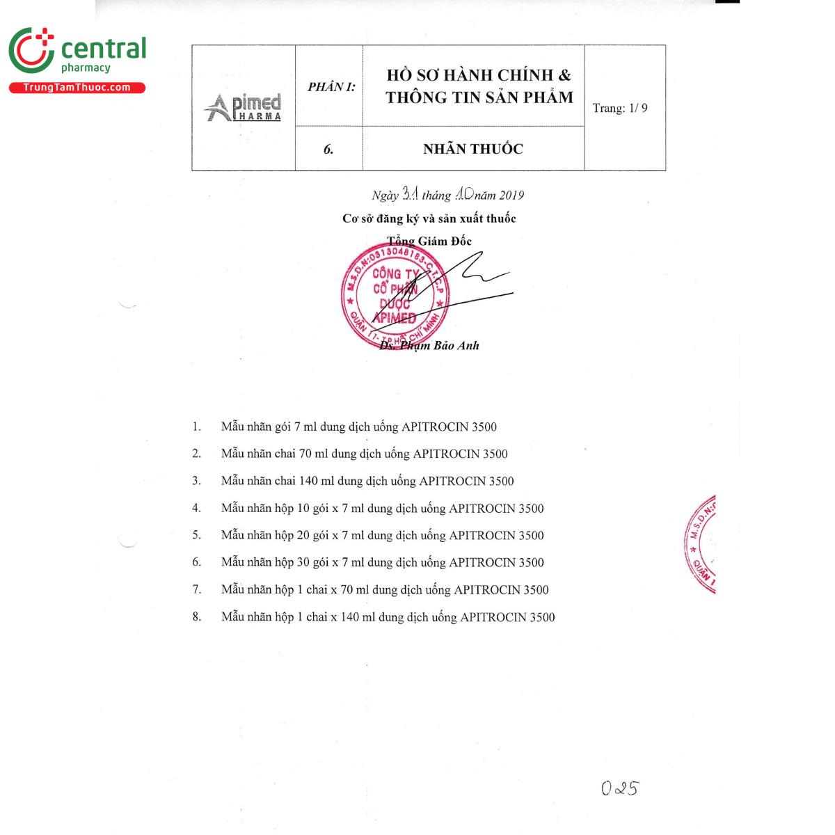 thuoc apitrocin 3500mg 2 N5658 thuoc apitrocin 3500mg 2 N5658