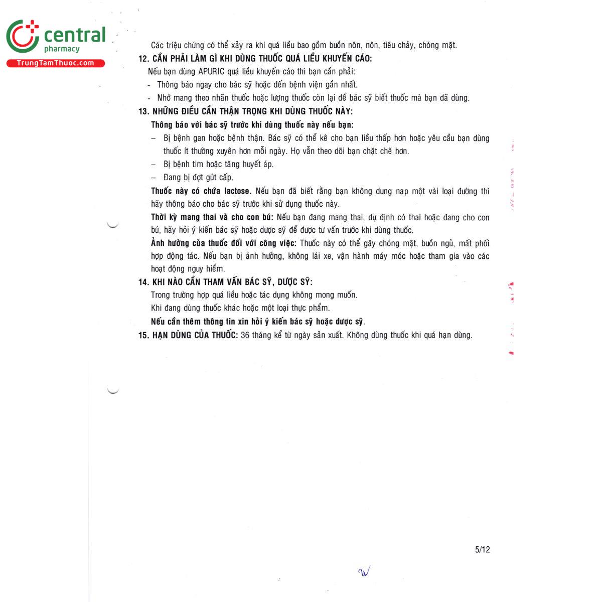thuoc apuric 100 10 H3170 thuoc apuric 100 10 H3170