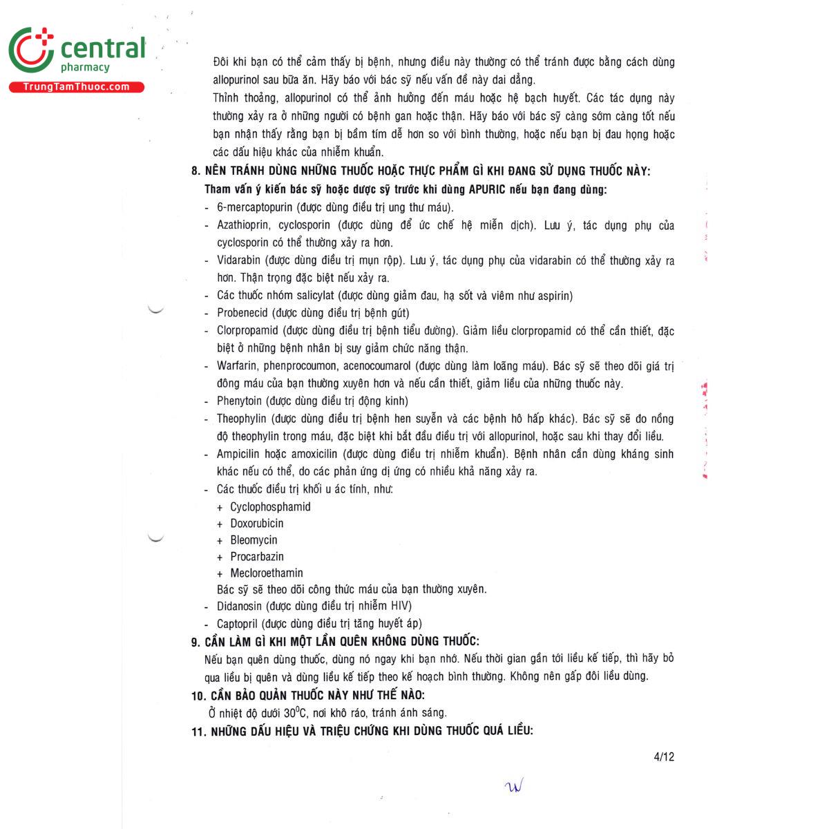 thuoc apuric 100 9 B0443 thuoc apuric 100 9 B0443