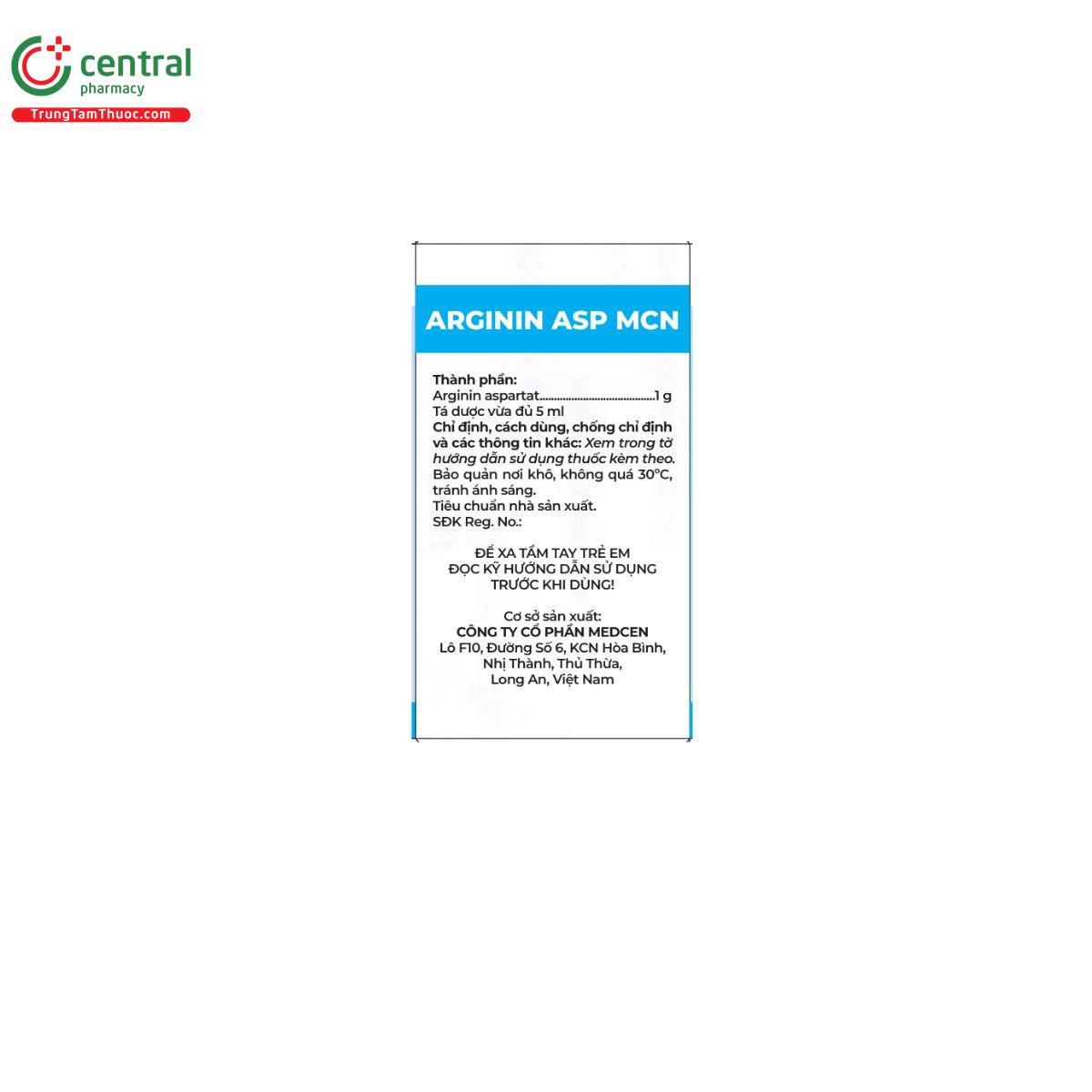 thuoc arginin asp mcn 3 F2068 thuoc arginin asp mcn 3 F2068