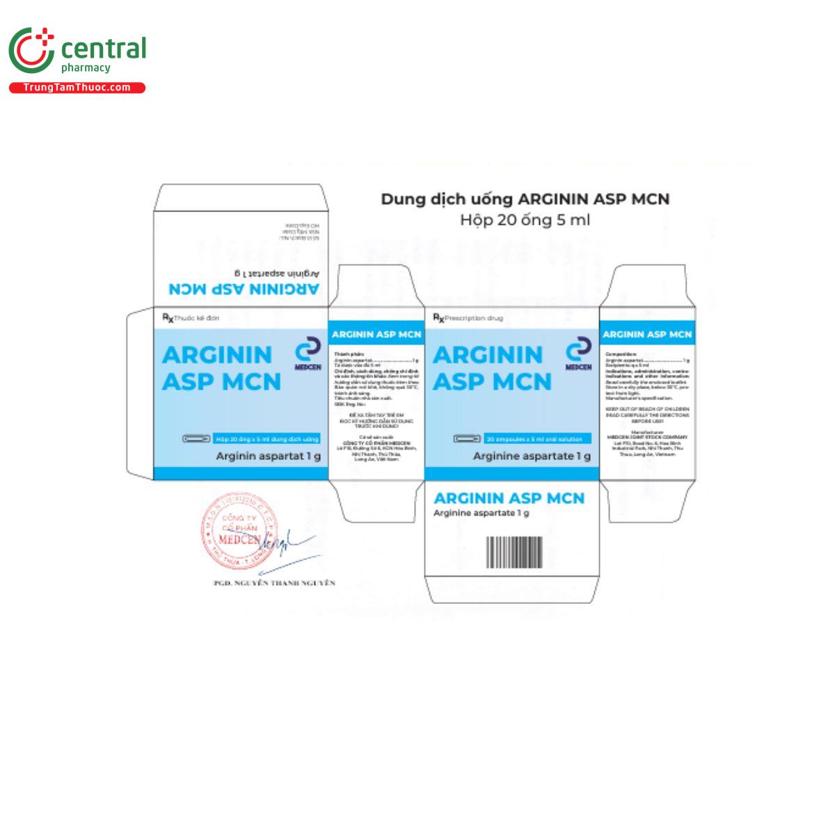 thuoc arginin asp mcn 7 F2518 thuoc arginin asp mcn 7 F2518
