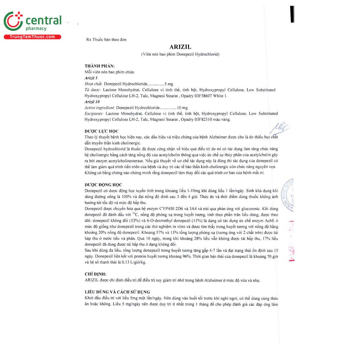 thuoc arizil 10 4 M5444 thuoc arizil 10 4 M5444