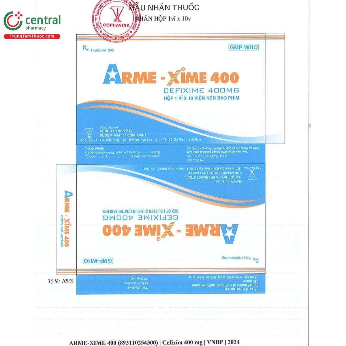 thuoc arme xime 400mg 2 C1571 thuoc arme xime 400mg 2 C1571