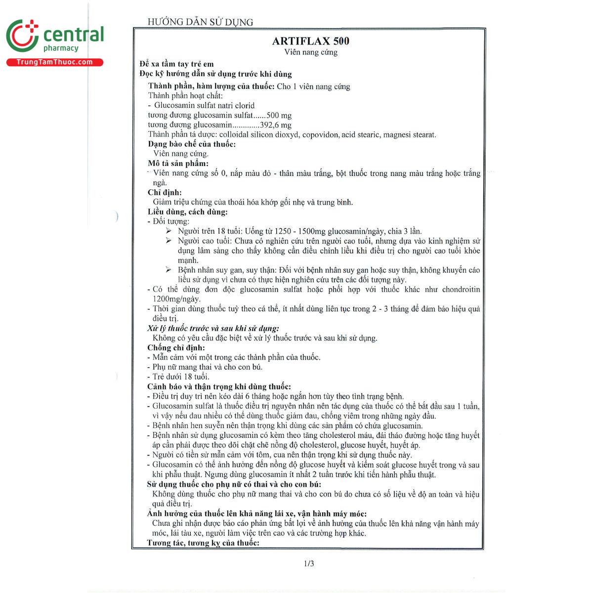 thuoc artiflax 500 13 T7417 thuoc artiflax 500 13 T7417