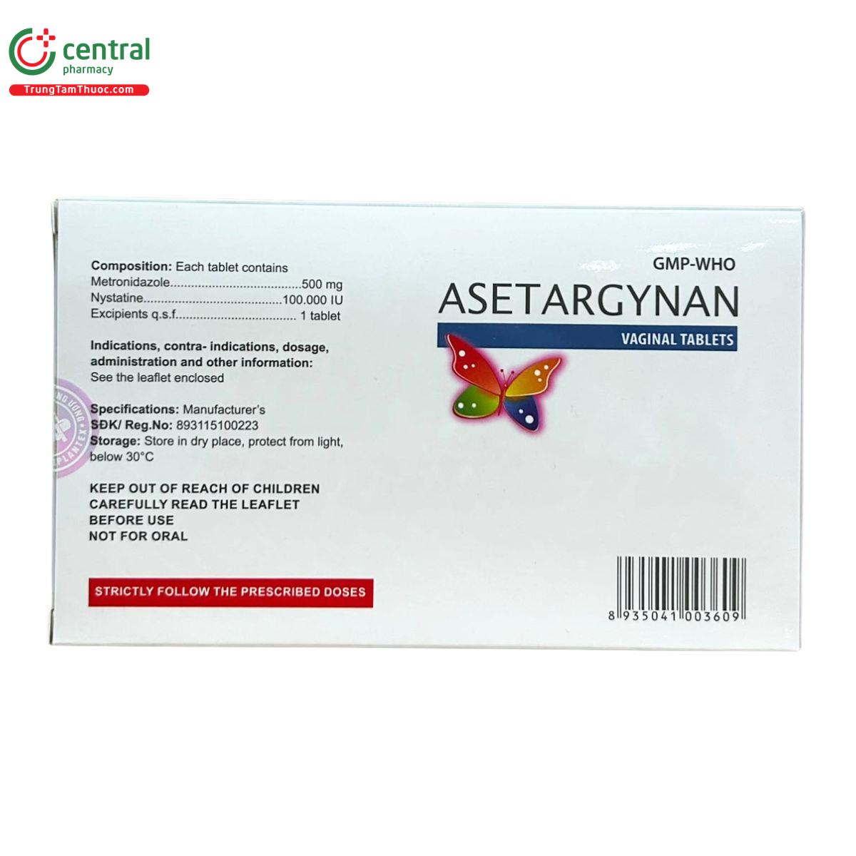 thuoc asetargynan 5 L4106 thuoc asetargynan 5 L4106