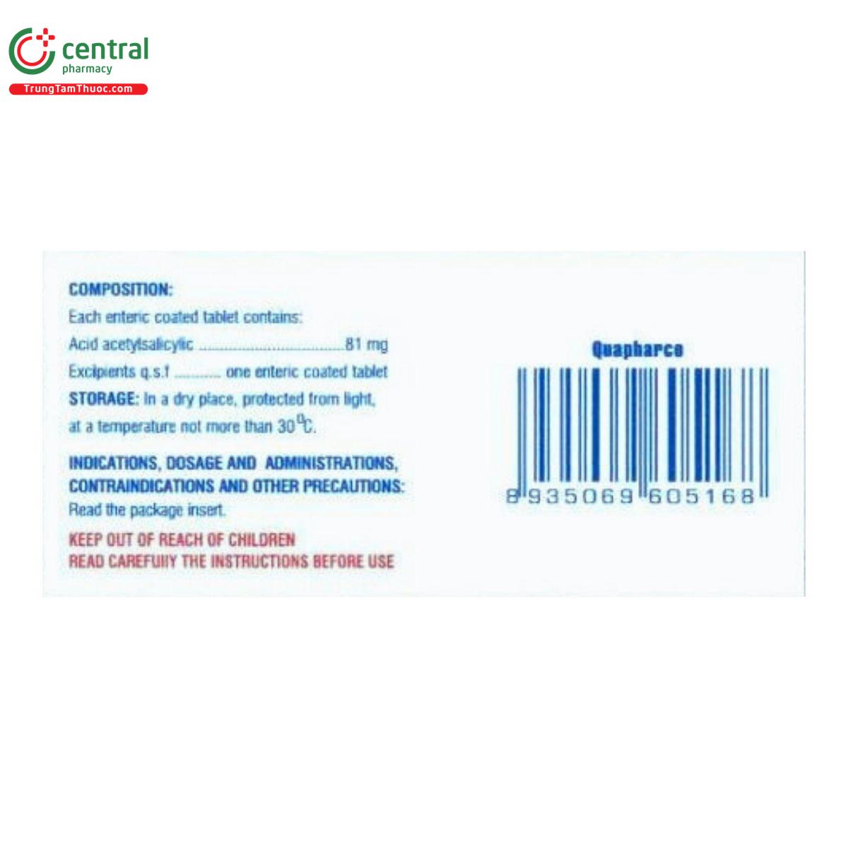 thuoc aspirin 81 quapharco 3 I3067 thuoc aspirin 81 quapharco 3 I3067