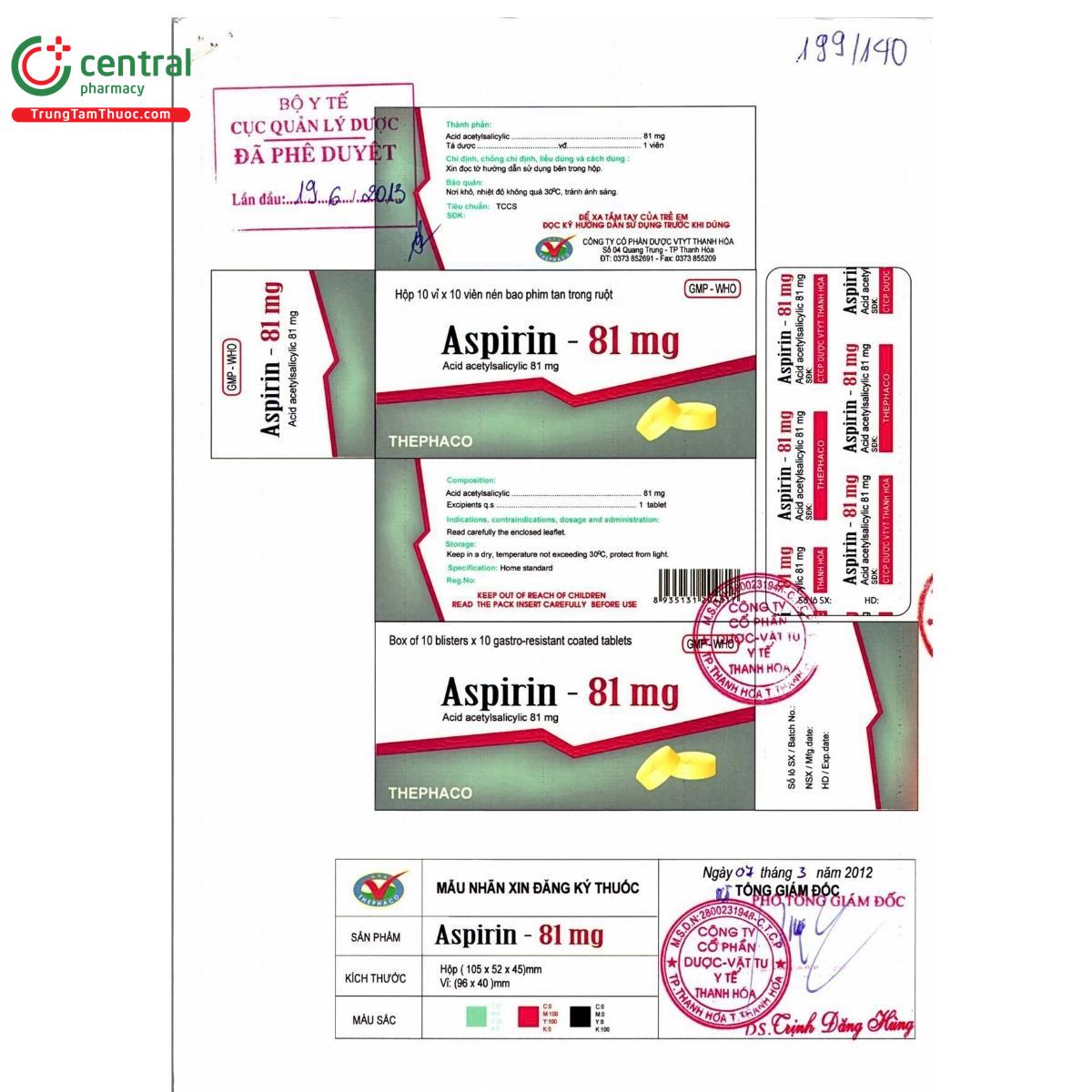 thuoc aspirin 81mg thephaco 3 N5446