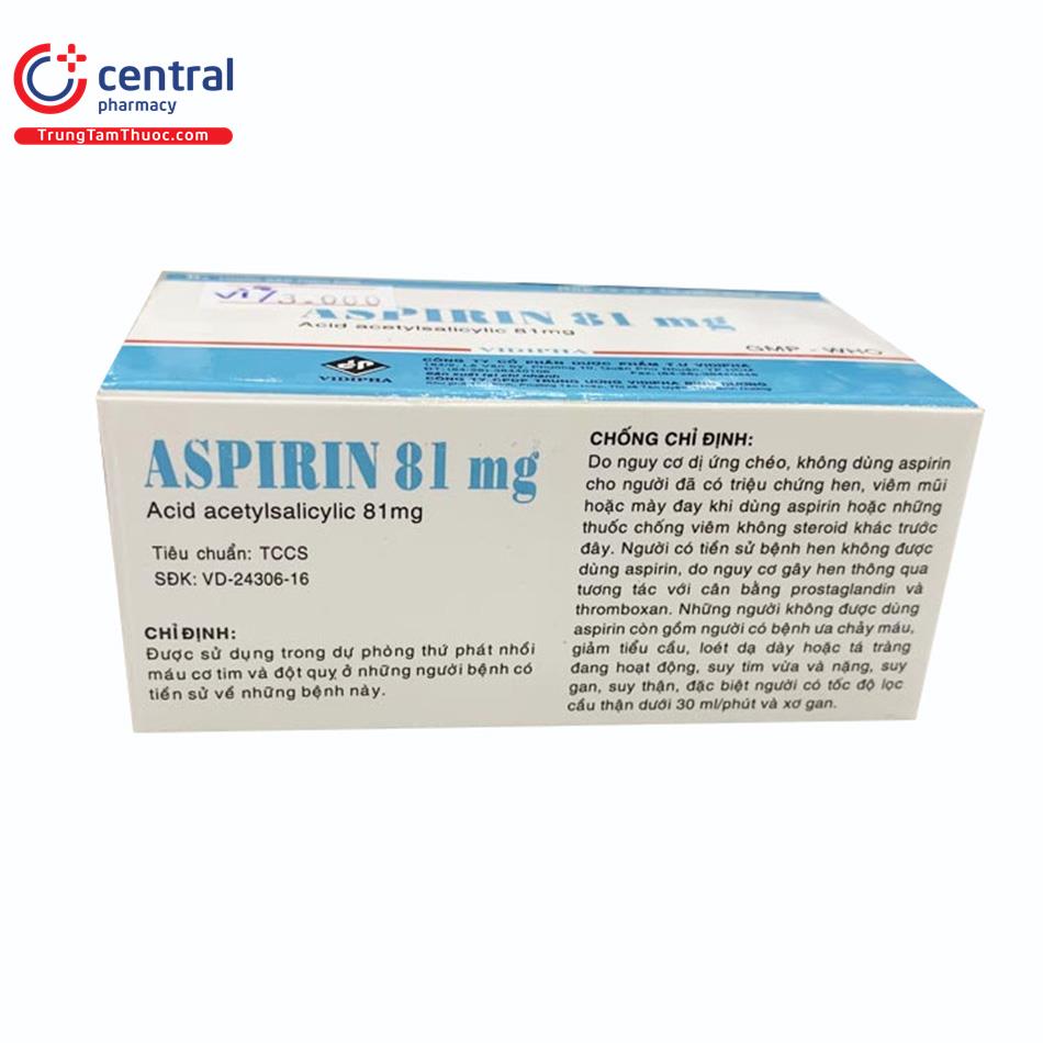 thuoc aspirin 81mg vidipha 5 L4510