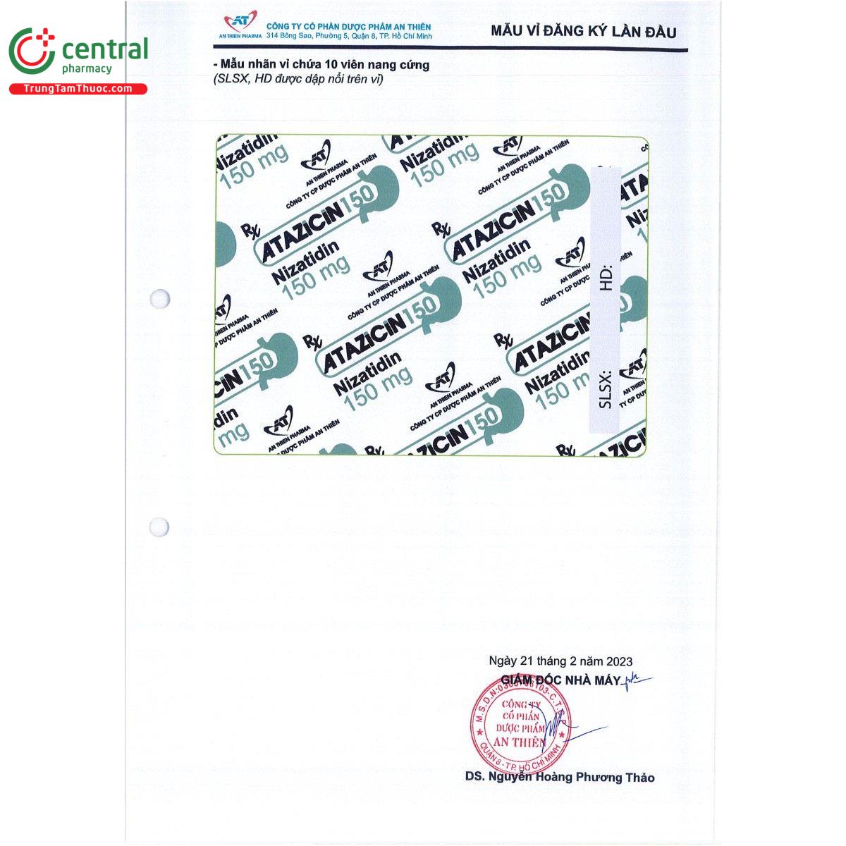 thuoc atazicin 150mg 2 R7204 thuoc atazicin 150mg 2 R7204