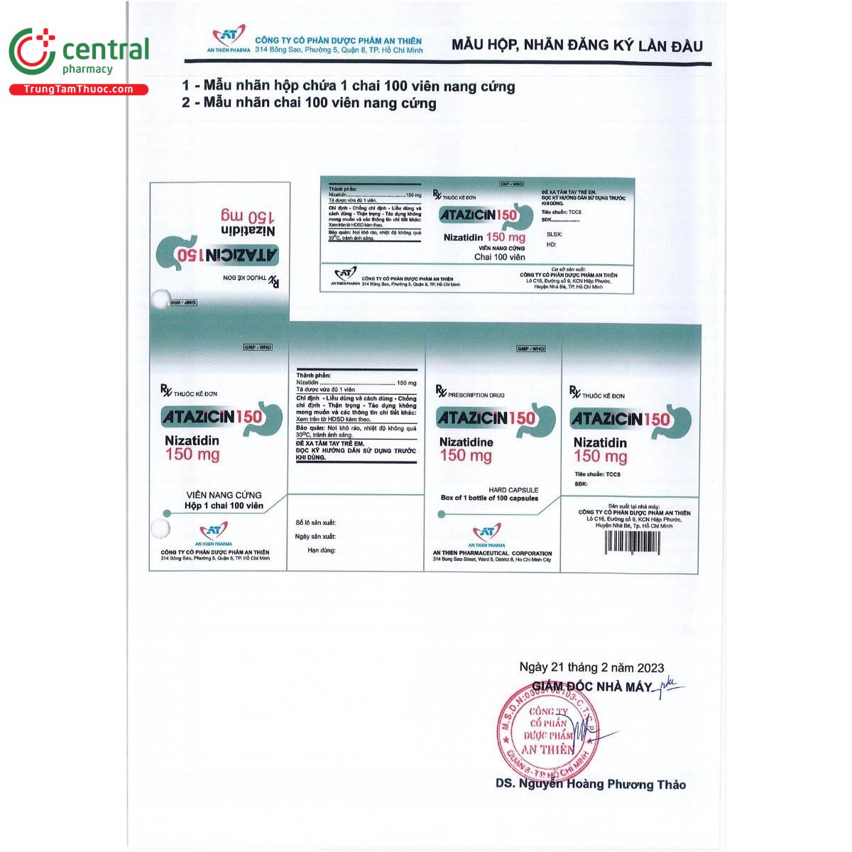 thuoc atazicin 150mg 9 P6546 thuoc atazicin 150mg 9 P6546