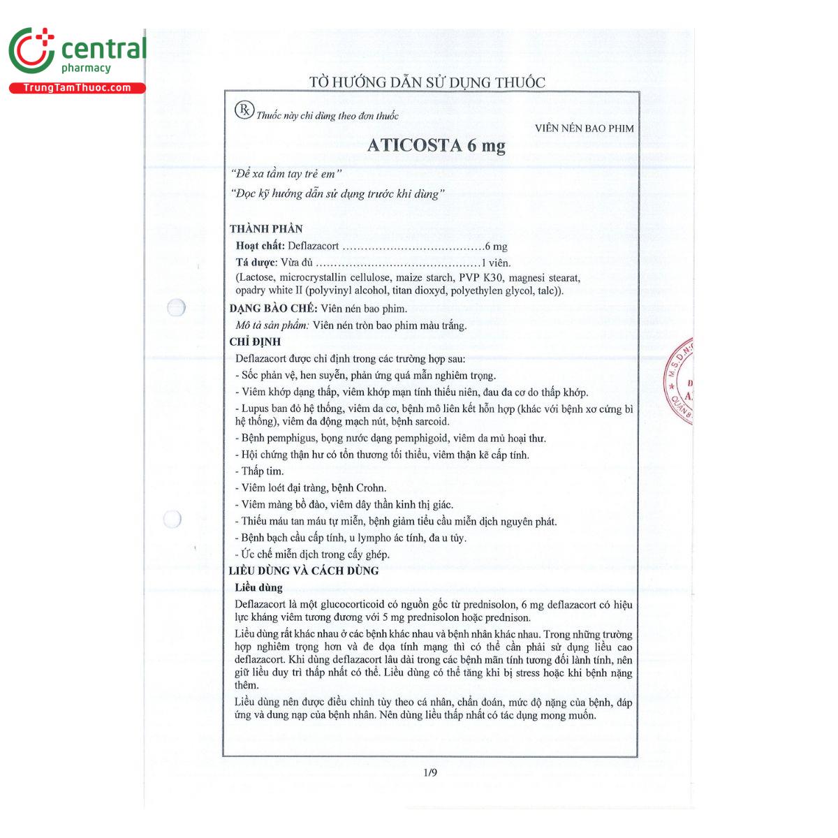 thuoc aticosta 6 mg 3 O5187 thuoc aticosta 6 mg 3 O5187