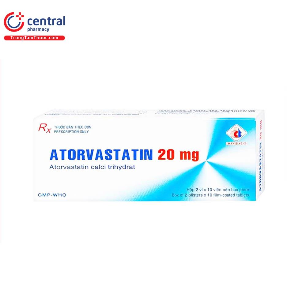 thuoc atorvastatin 20 mg dosmeco 4 A0863
