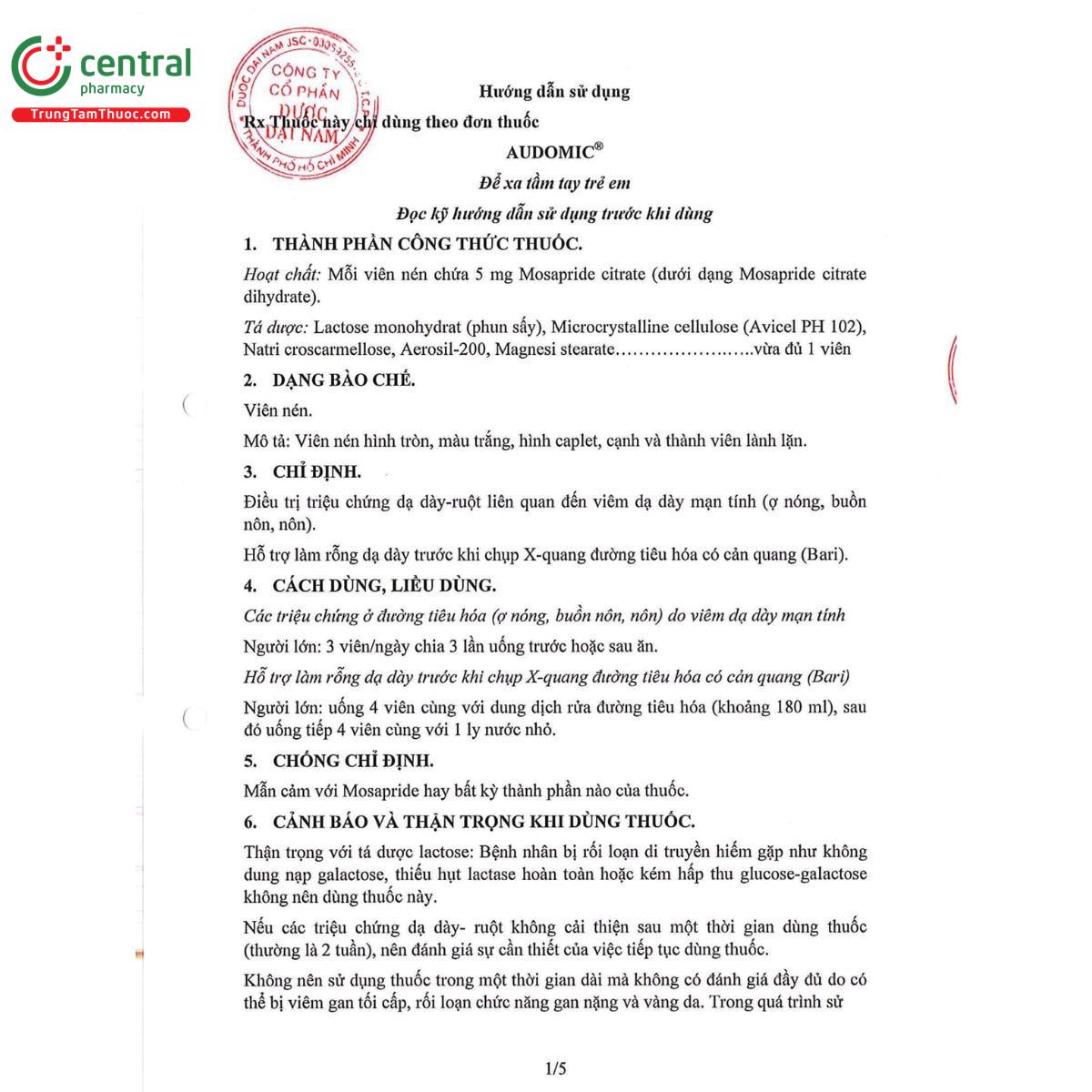 thuoc audomic 5mg 8 M5507