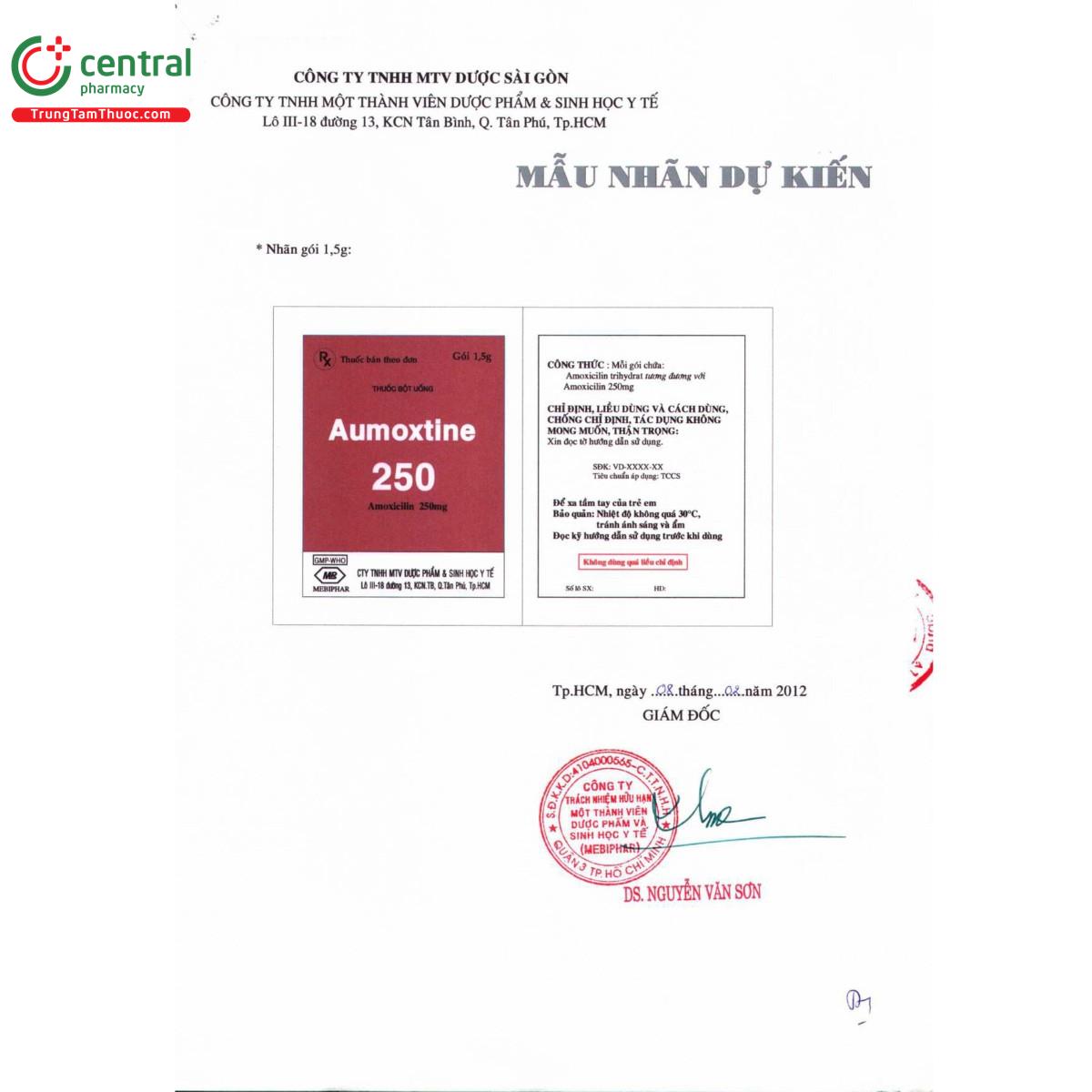 thuoc aumoxtine 250 7 B0670 thuoc aumoxtine 250 7 B0670
