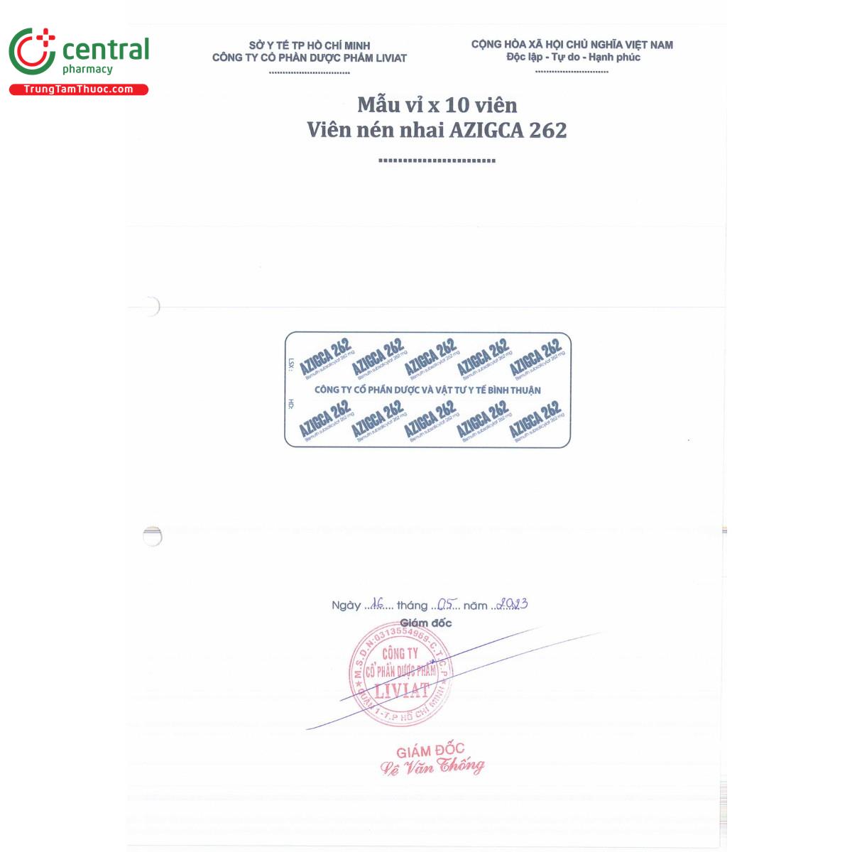 thuoc azigca 262 4 H3630