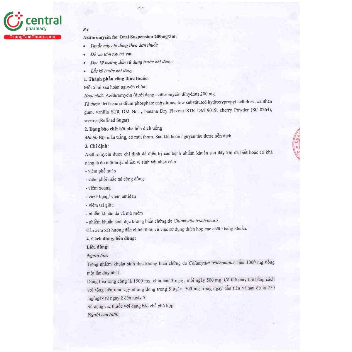 thuoc azithromycin for oral suspension 200mg 5ml bharat parenterals 2 S7763 thuoc azithromycin for oral suspension 200mg 5ml bharat parenterals 2 S7763