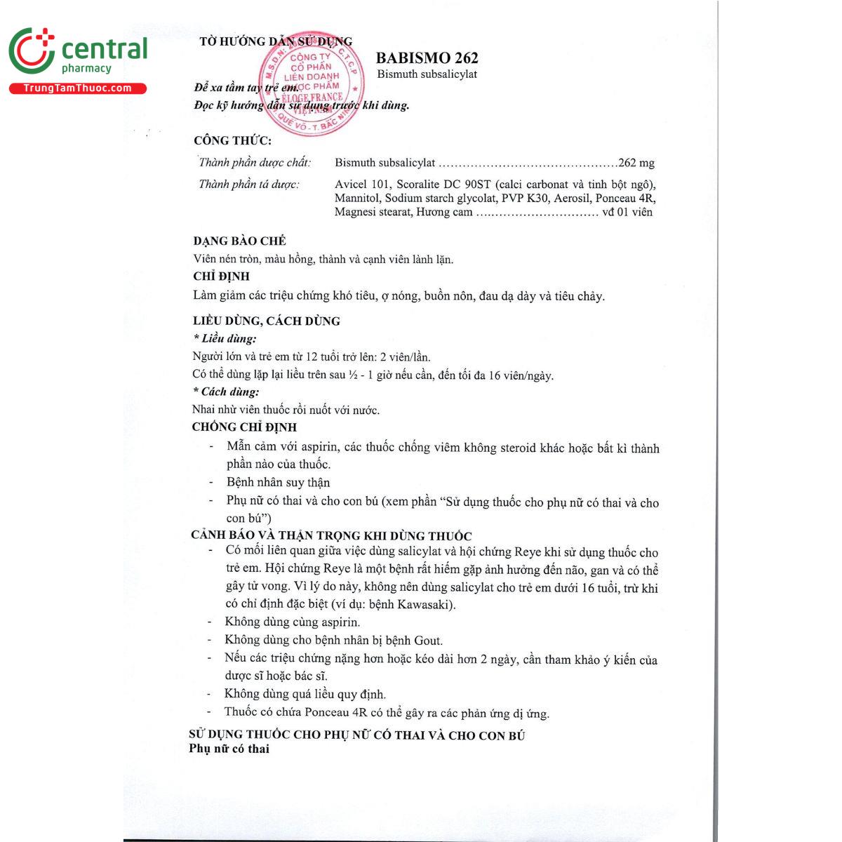 thuoc babismo 262mg 8 K4136
