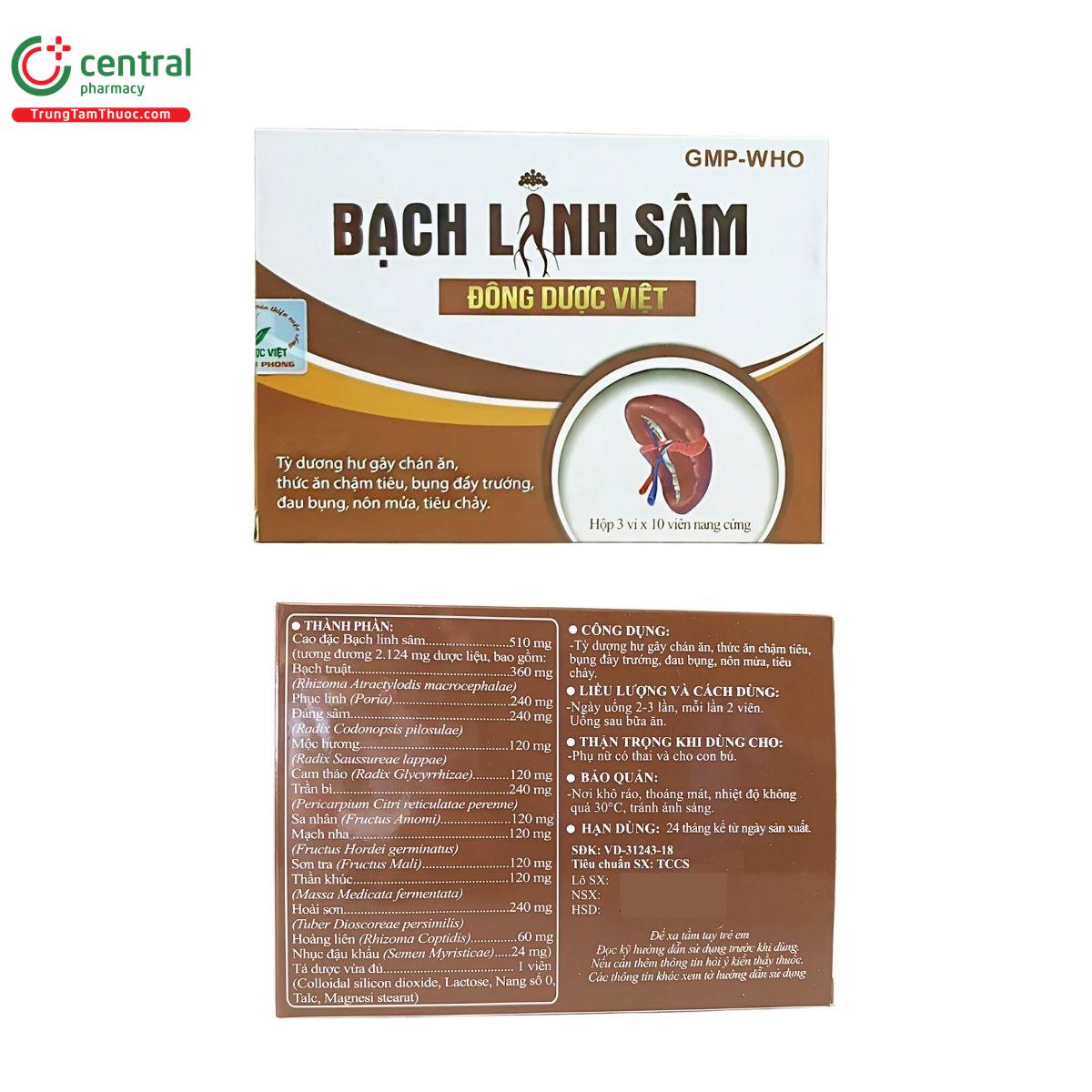 thuoc bach linh sam dong duoc viet 4 B0281 thuoc bach linh sam dong duoc viet 4 B0281