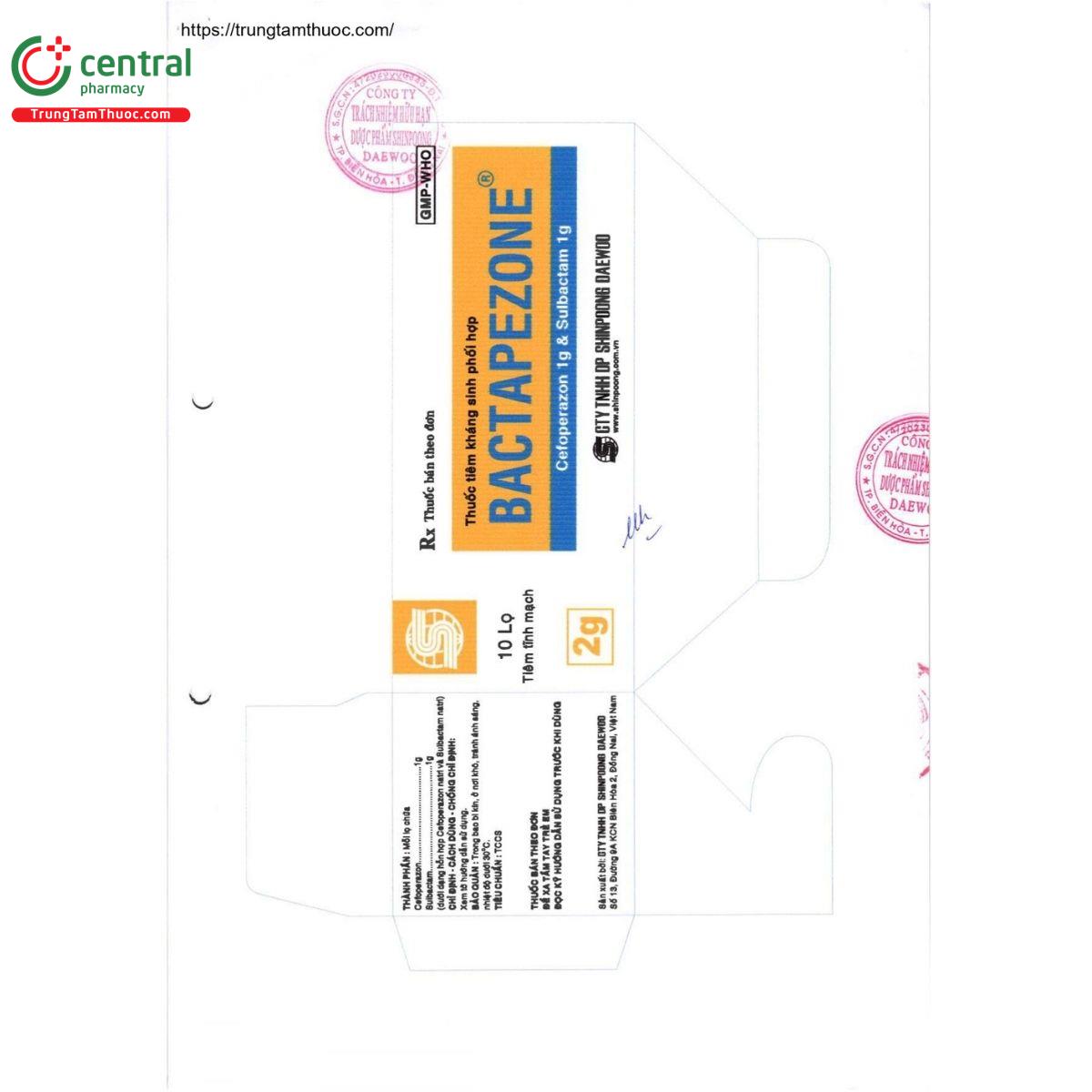 thuoc bactapezone 1g 2 T7546