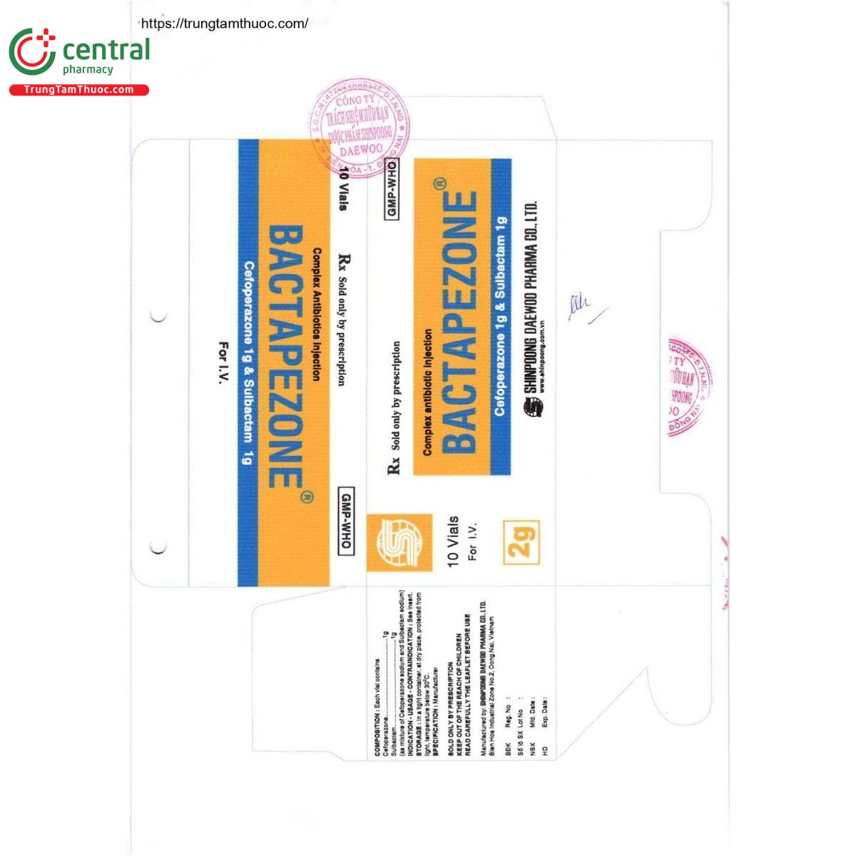 thuoc bactapezone 1g 3 J3351
