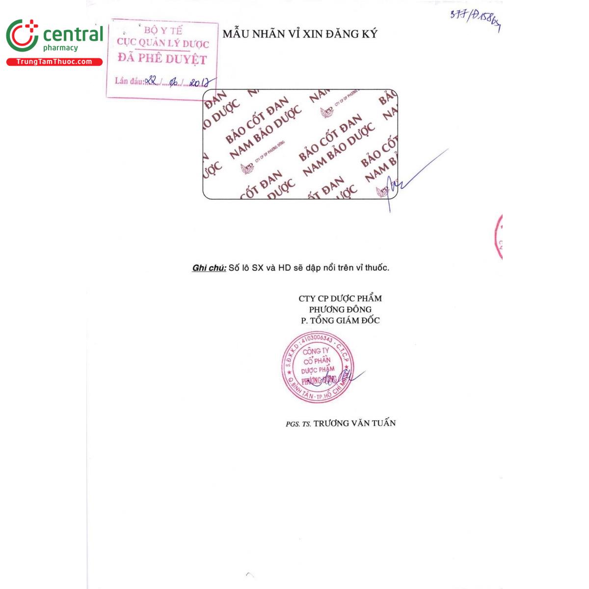 thuoc bao cot dan nam bao duoc 2 D1655 thuoc bao cot dan nam bao duoc 2 D1655