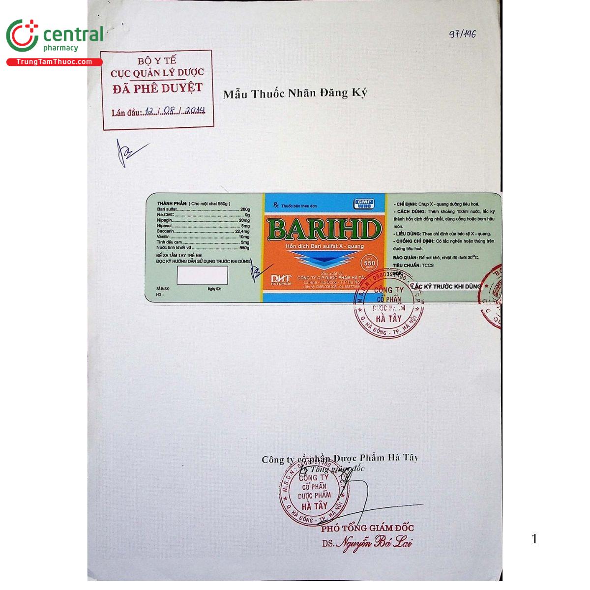 thuoc barihd 2 G2646 thuoc barihd 2 G2646