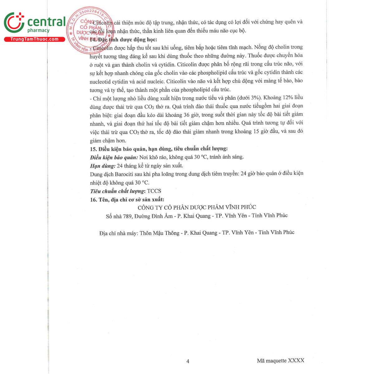 thuoc barociti 1000mg 4ml 6 H3353