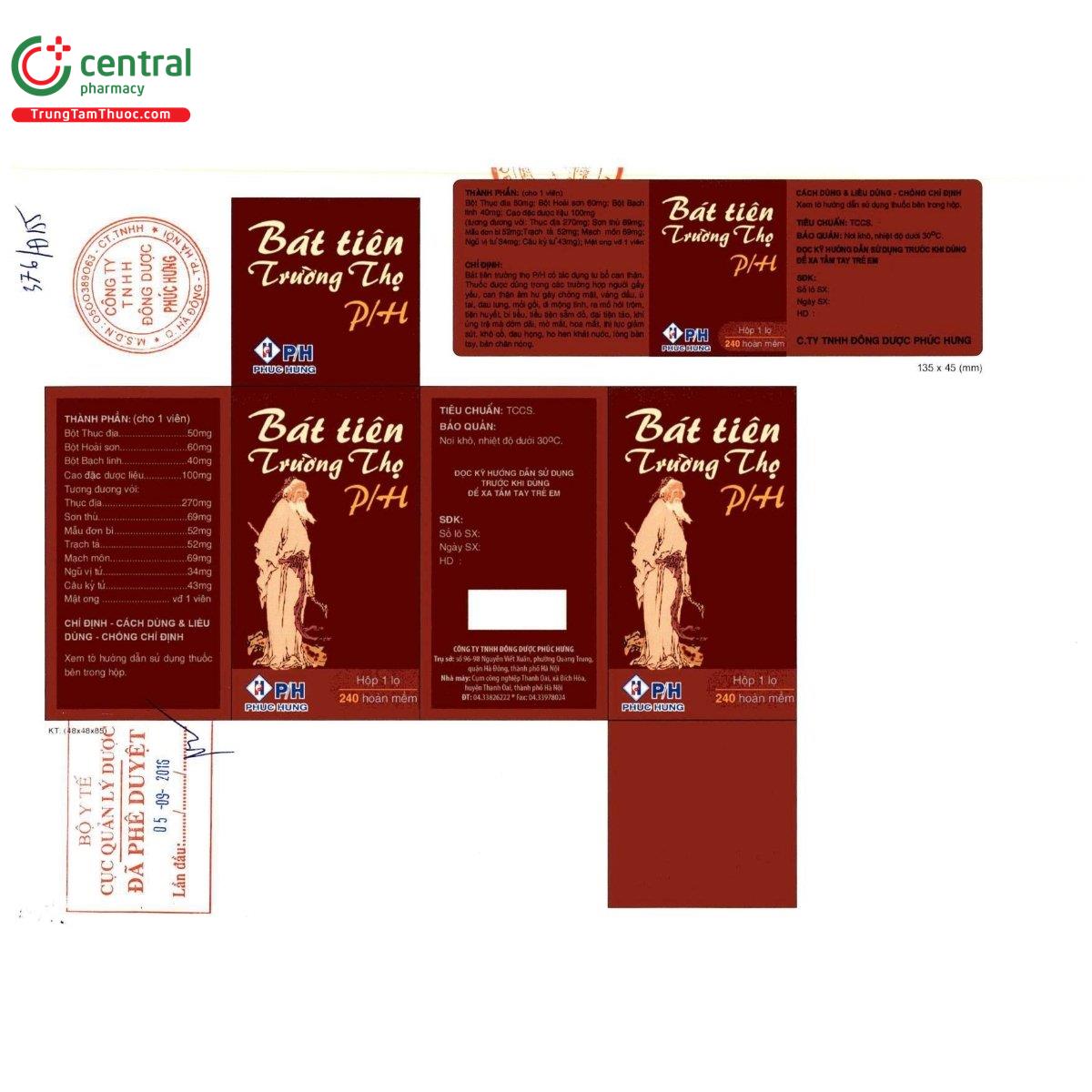 thuoc bat tien truong tho p h 3 A0558