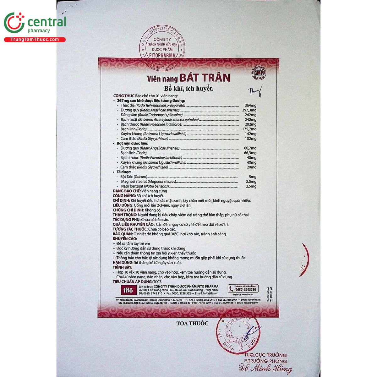 thuoc bat tran fito pharma 7 C1841 thuoc bat tran fito pharma 7 C1841