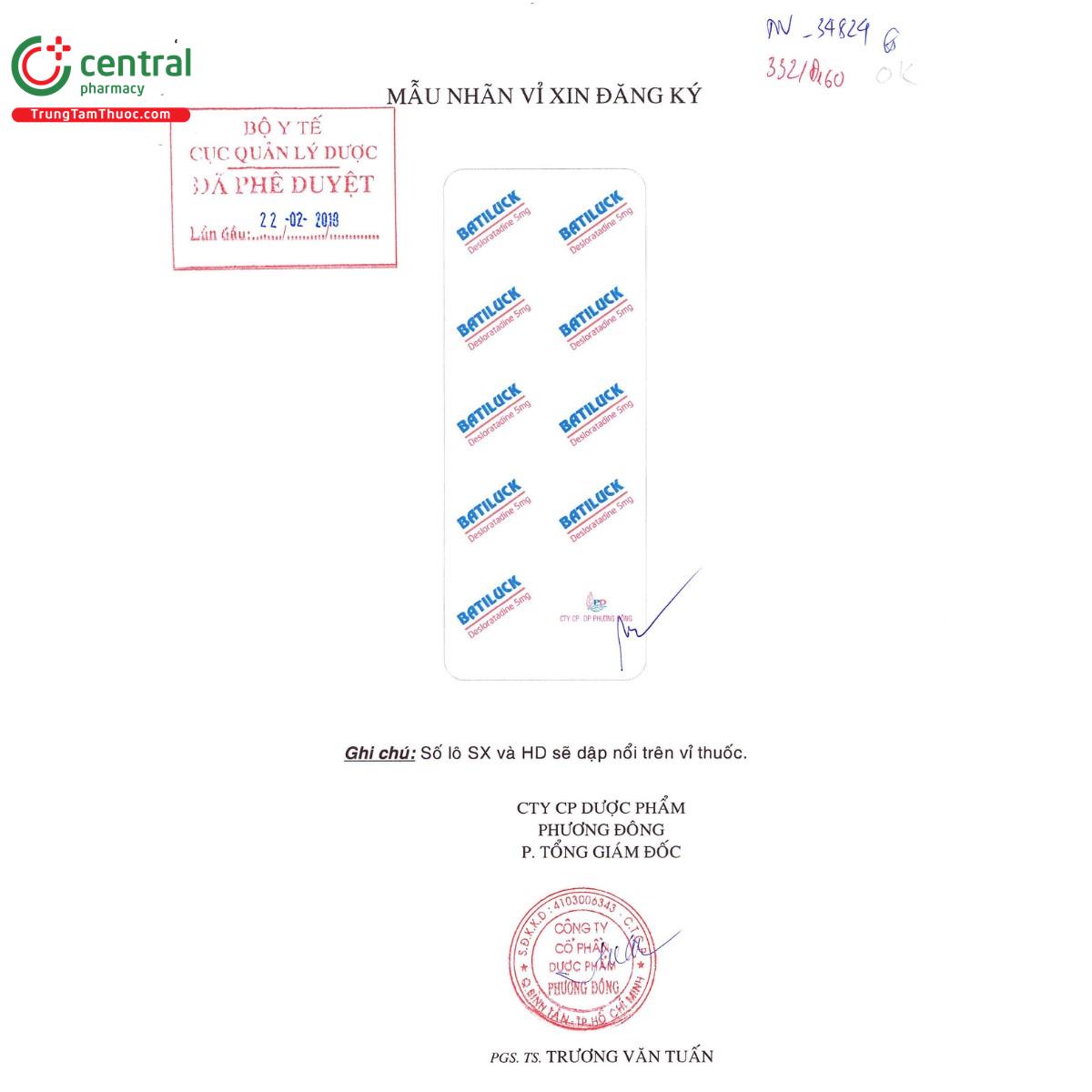 thuoc batiluck 5mg 3 H3052 thuoc batiluck 5mg 3 H3052