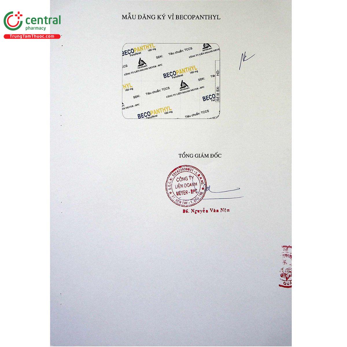 thuoc becopanthyl 4 T7047 thuoc becopanthyl 4 T7047