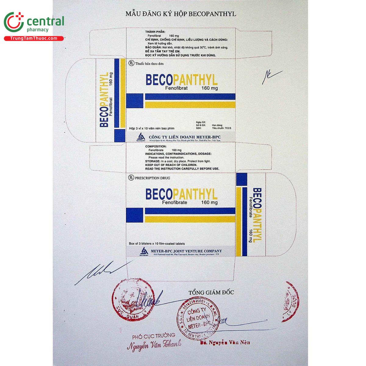 thuoc becopanthyl 5 M5301 thuoc becopanthyl 5 M5301