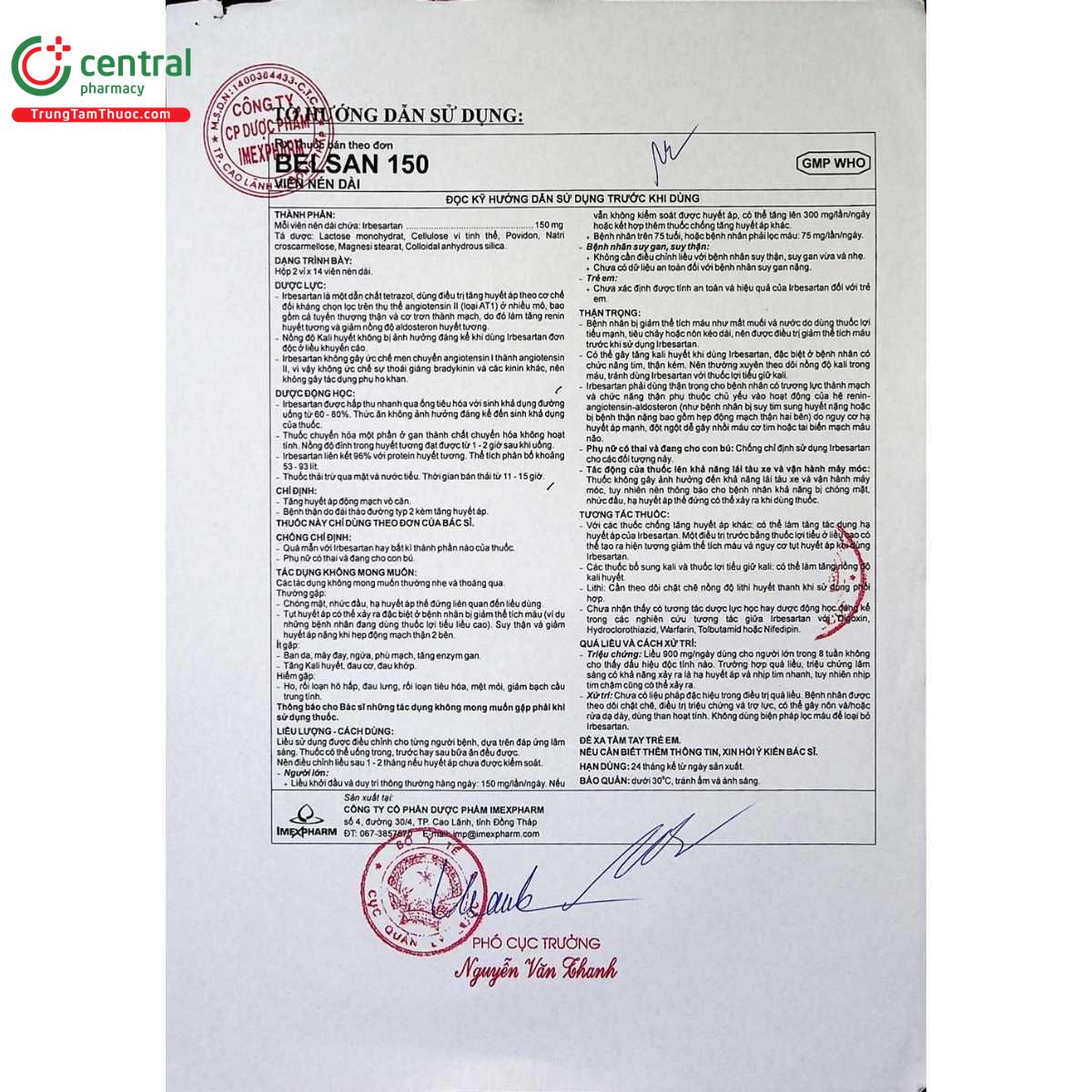thuoc belsan 150 4 Q6454