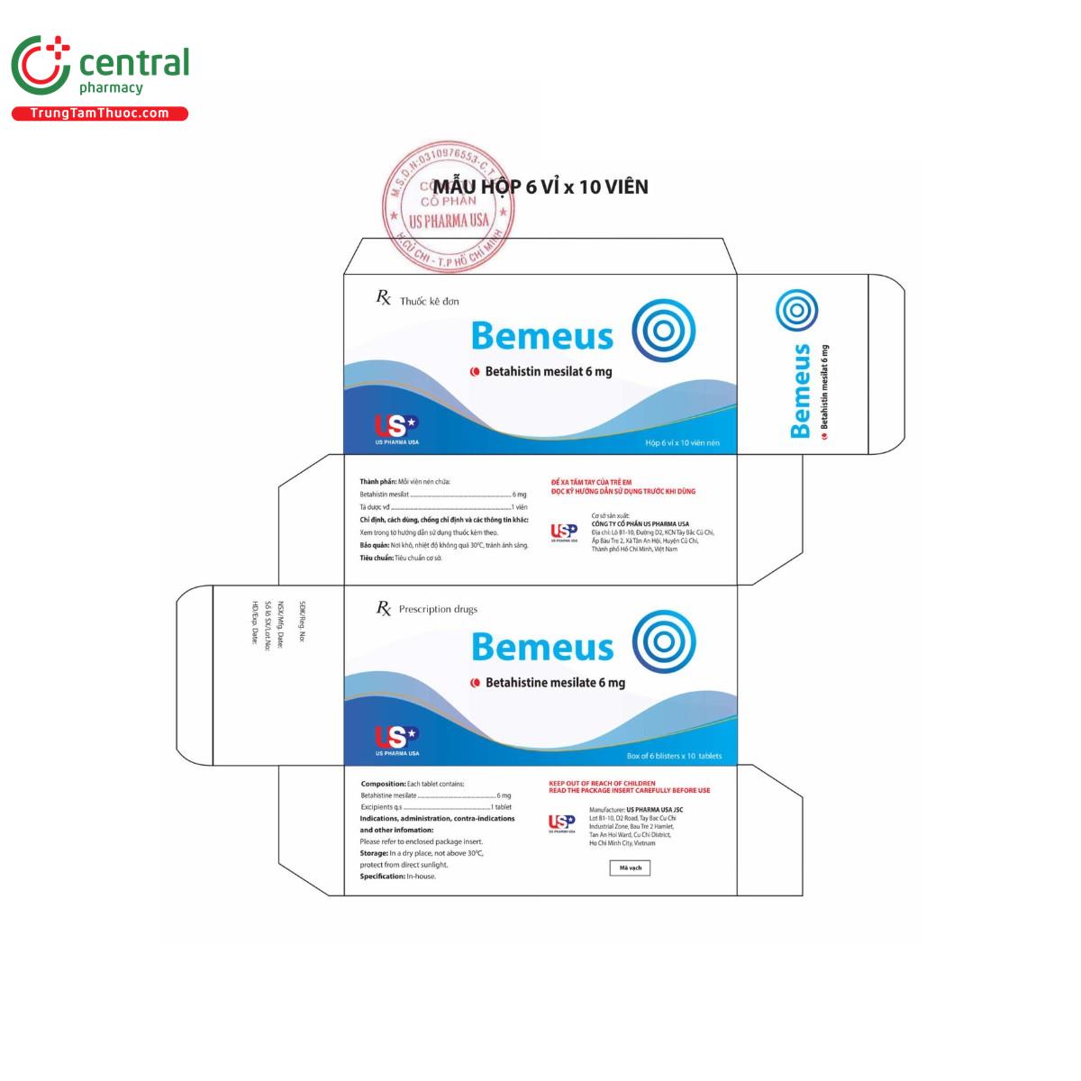 thuoc bemeus 6mg 4 M5565 thuoc bemeus 6mg 4 M5565