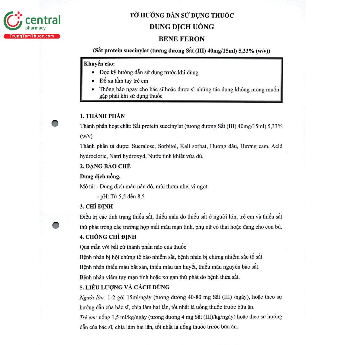 thuoc bene feron 533 4 J3055 thuoc bene feron 533 4 J3055