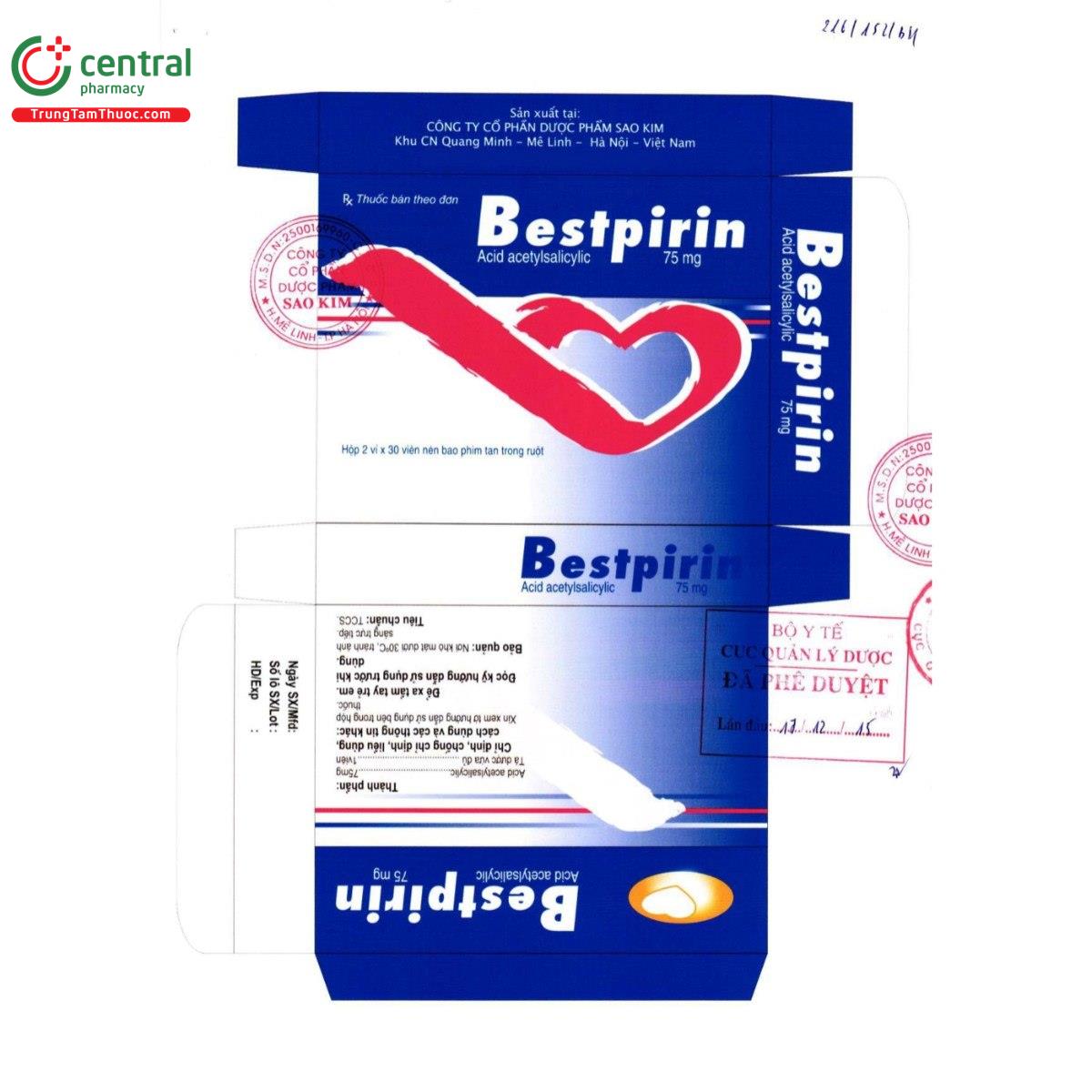 thuoc bestpirin 75mg 2 E1363 thuoc bestpirin 75mg 2 E1363
