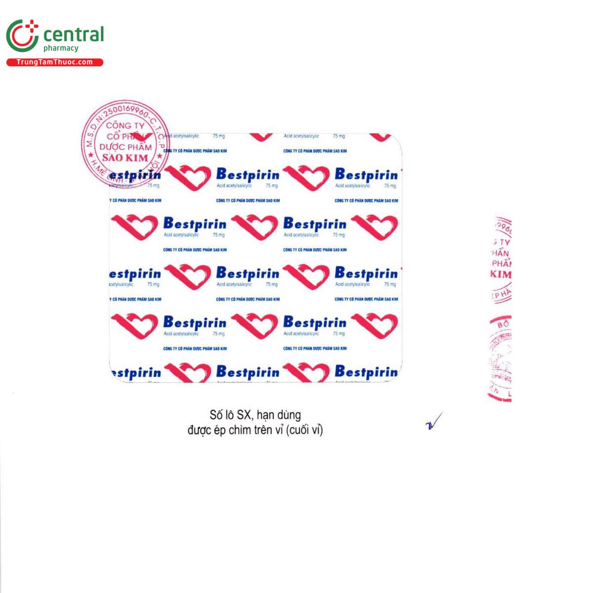 thuoc bestpirin 75mg 3 T8626 thuoc bestpirin 75mg 3 T8626