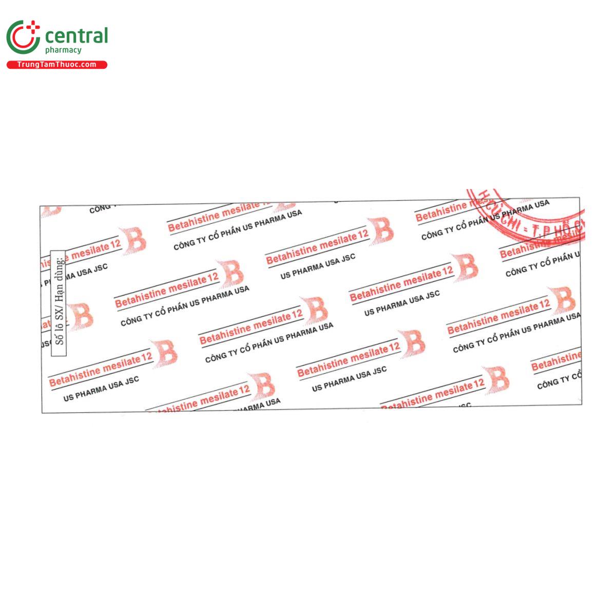thuoc betahistine mesilate 12 us pharma usa 7 I3342 thuoc betahistine mesilate 12 us pharma usa 7 I3342