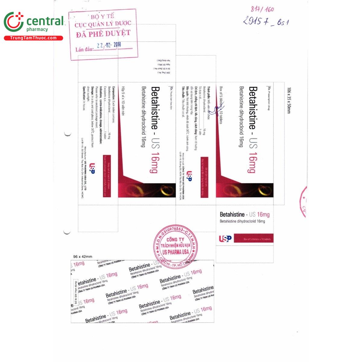thuoc betahistine us 16mg 6 D1257