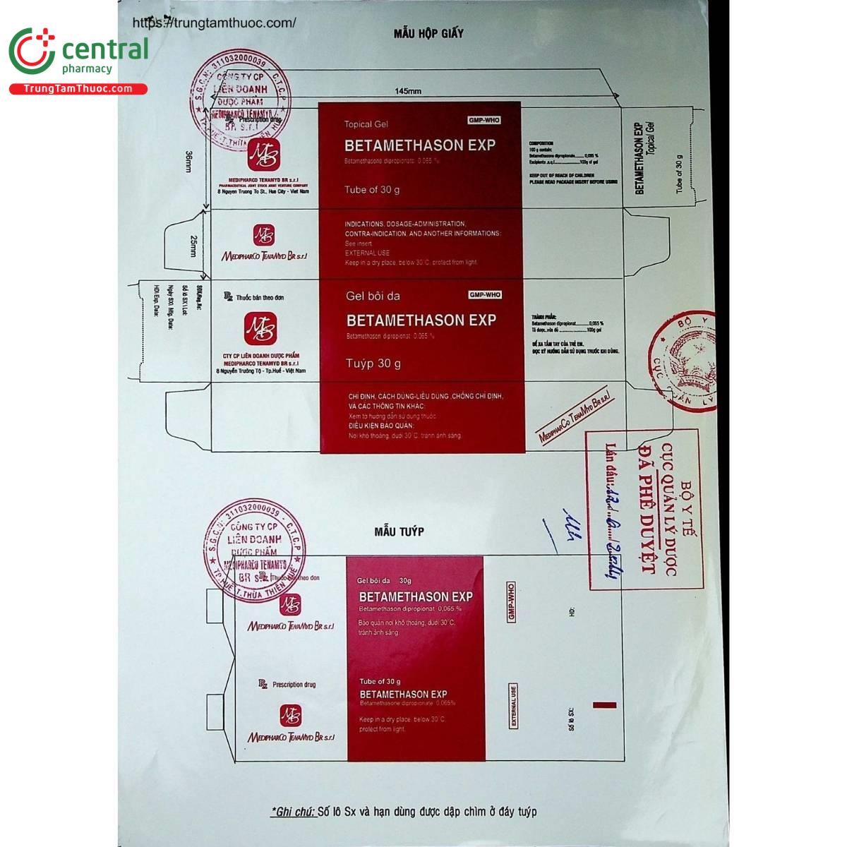 thuoc betamethason exp 30g medipharco 2 K4816 thuoc betamethason exp 30g medipharco 2 K4816