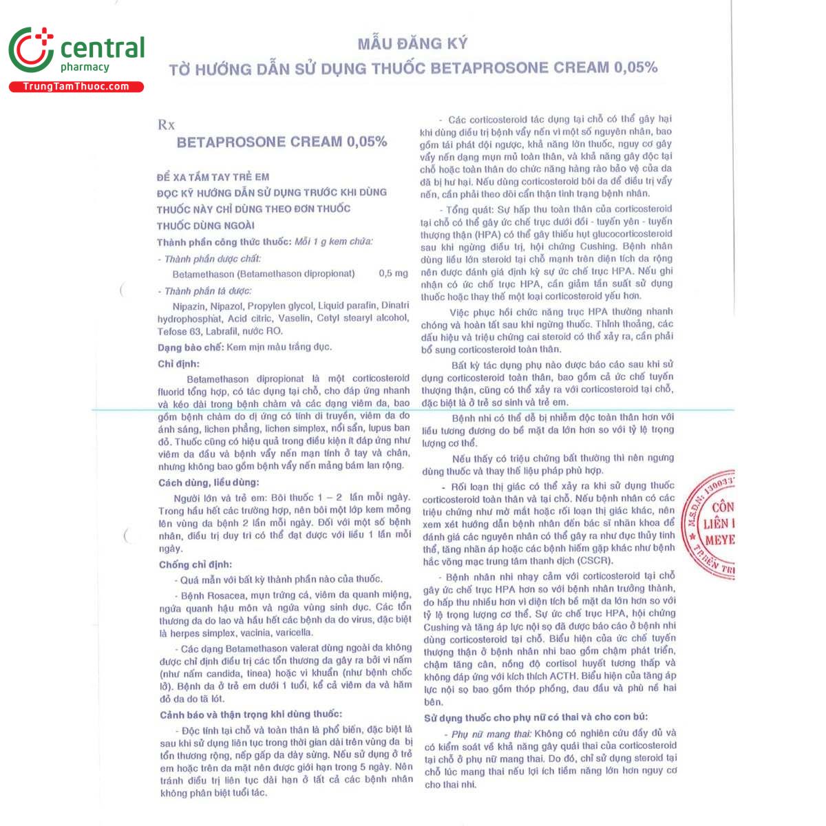 thuoc betaprosone cream 005 6 S7722 thuoc betaprosone cream 005 6 S7722