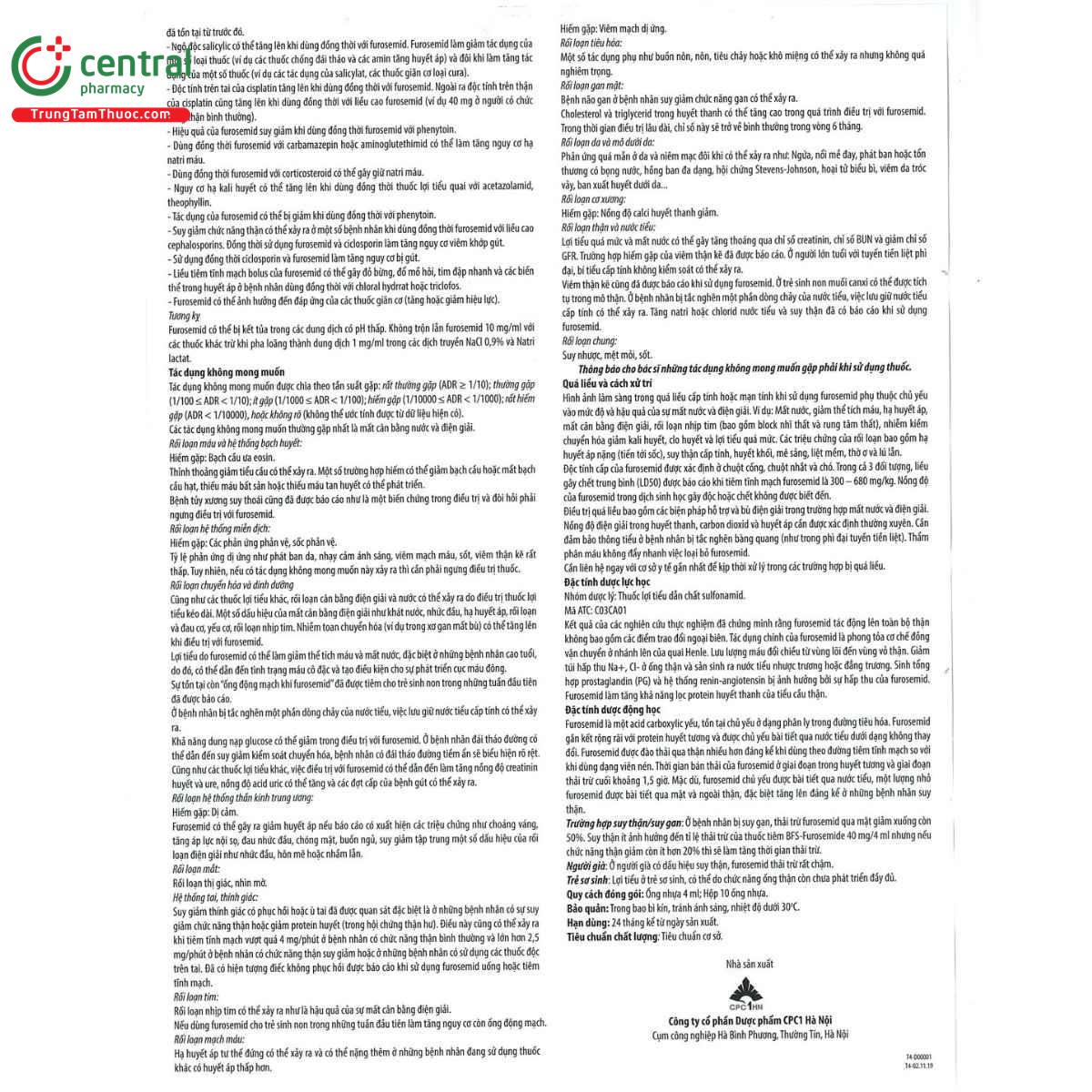 thuoc bfs furosemide 40mg 4ml 6 U8846