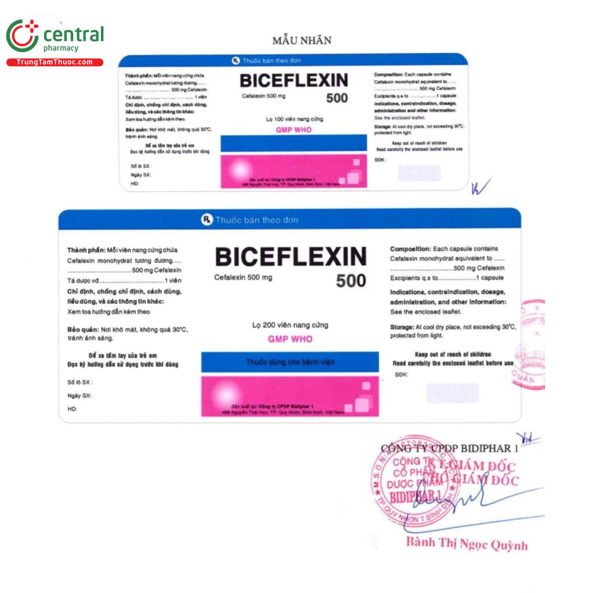 thuoc biceflexin 500 10 S7570 thuoc biceflexin 500 10 S7570