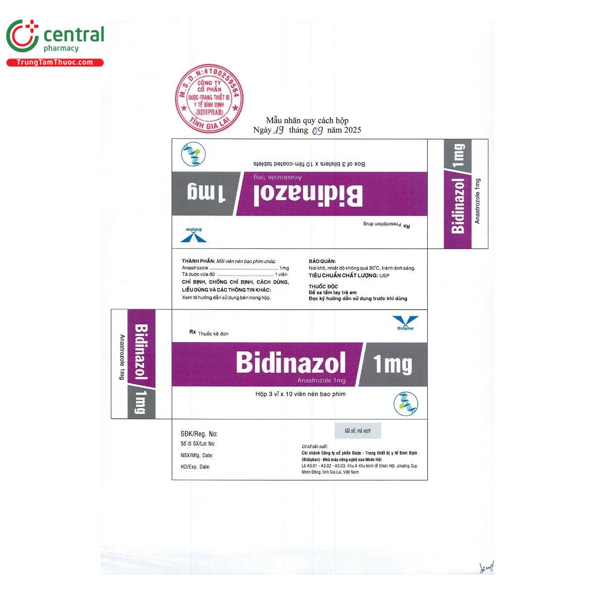 thuoc bidinazol 1mg 2 F2481 thuoc bidinazol 1mg 2 F2481