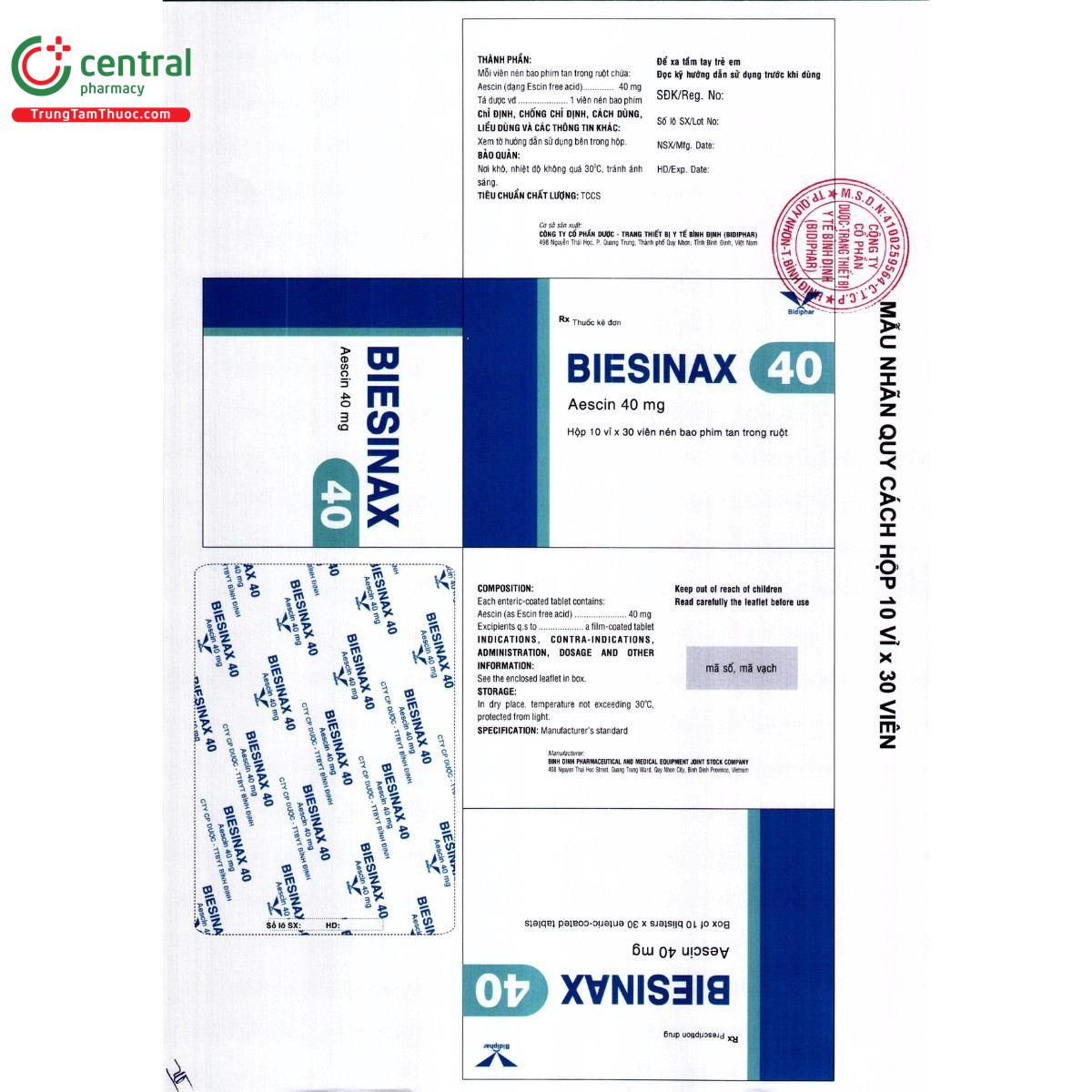 thuoc biesinax 40mg 6 N5440 thuoc biesinax 40mg 6 N5440