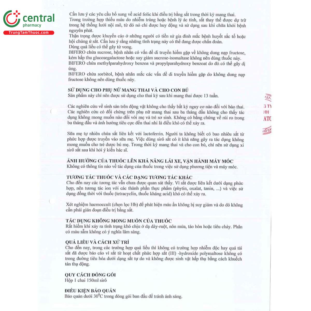 thuoc bifero 50mg 5ml 5 C0187